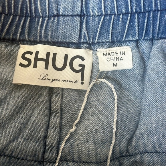 Shug Lala Mini Skirt Skort Denim Blue Medium NWOT - Picture 5 of 10